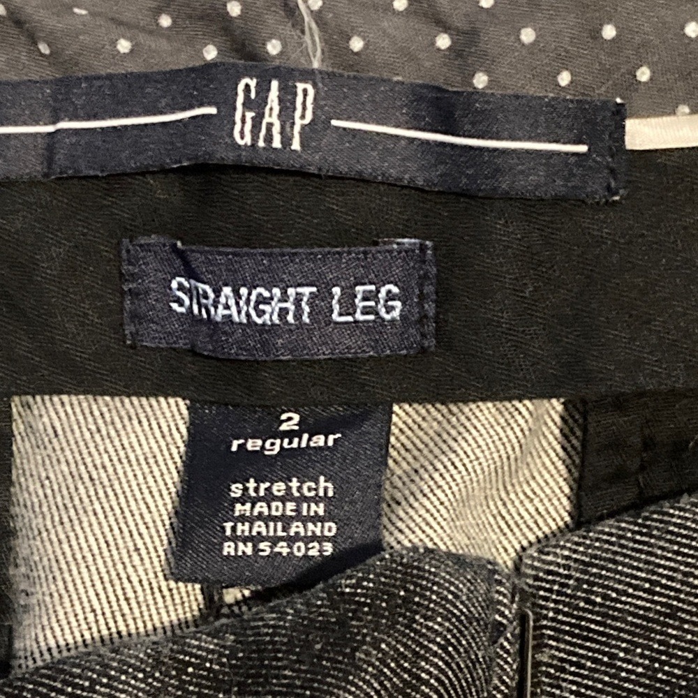 GAP Women's Straight Leg Dark Wash Stretch Pants‎ Size 2 Regular - Picture 4 of 10